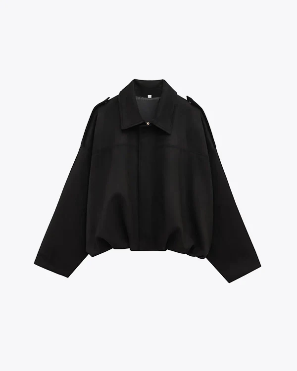 Stylish and versatile suede textured bomber jacket - C327