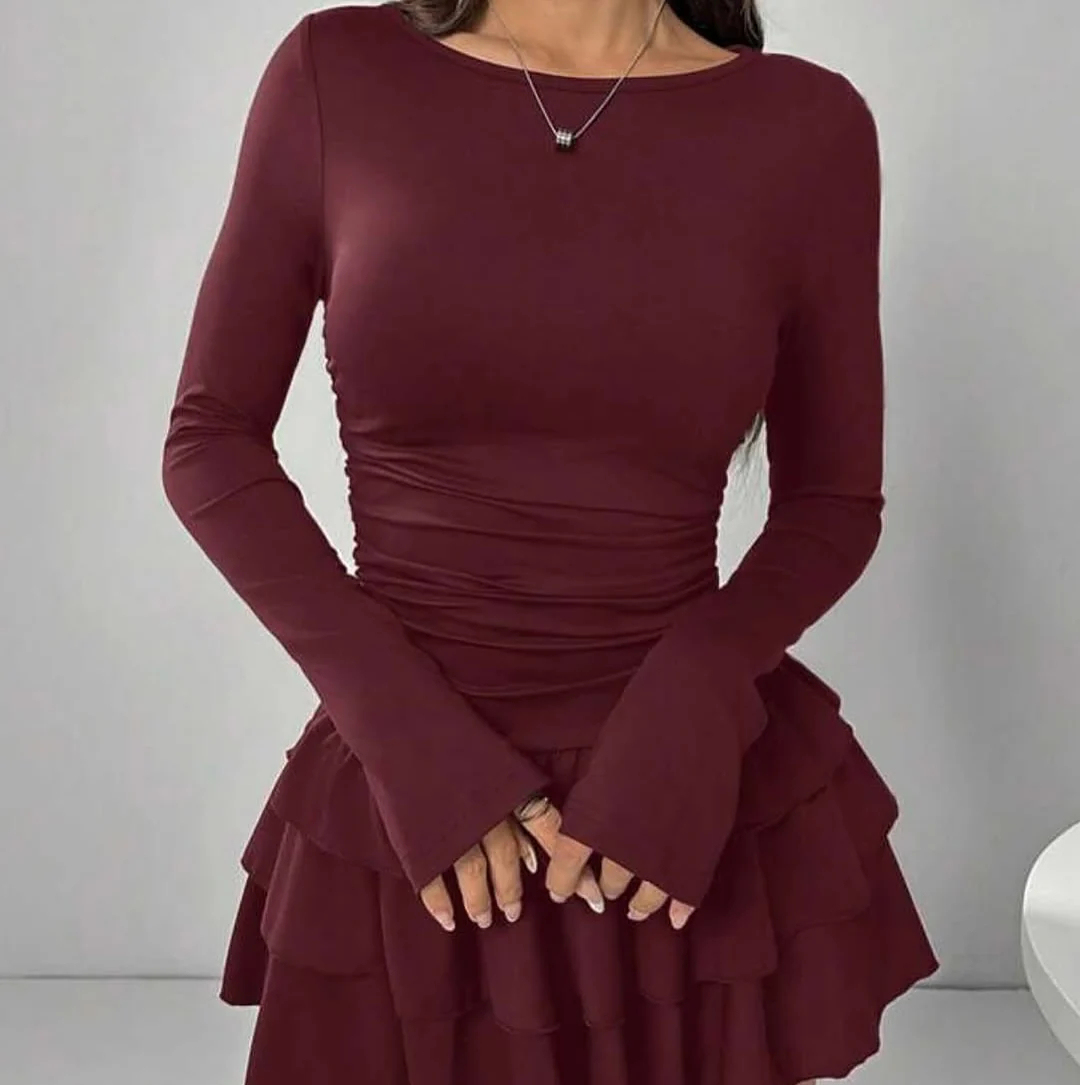 Wine Whisper Dress - C0328