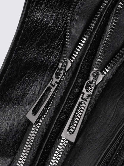 Extra-large capacity vintage-style shoulder bag