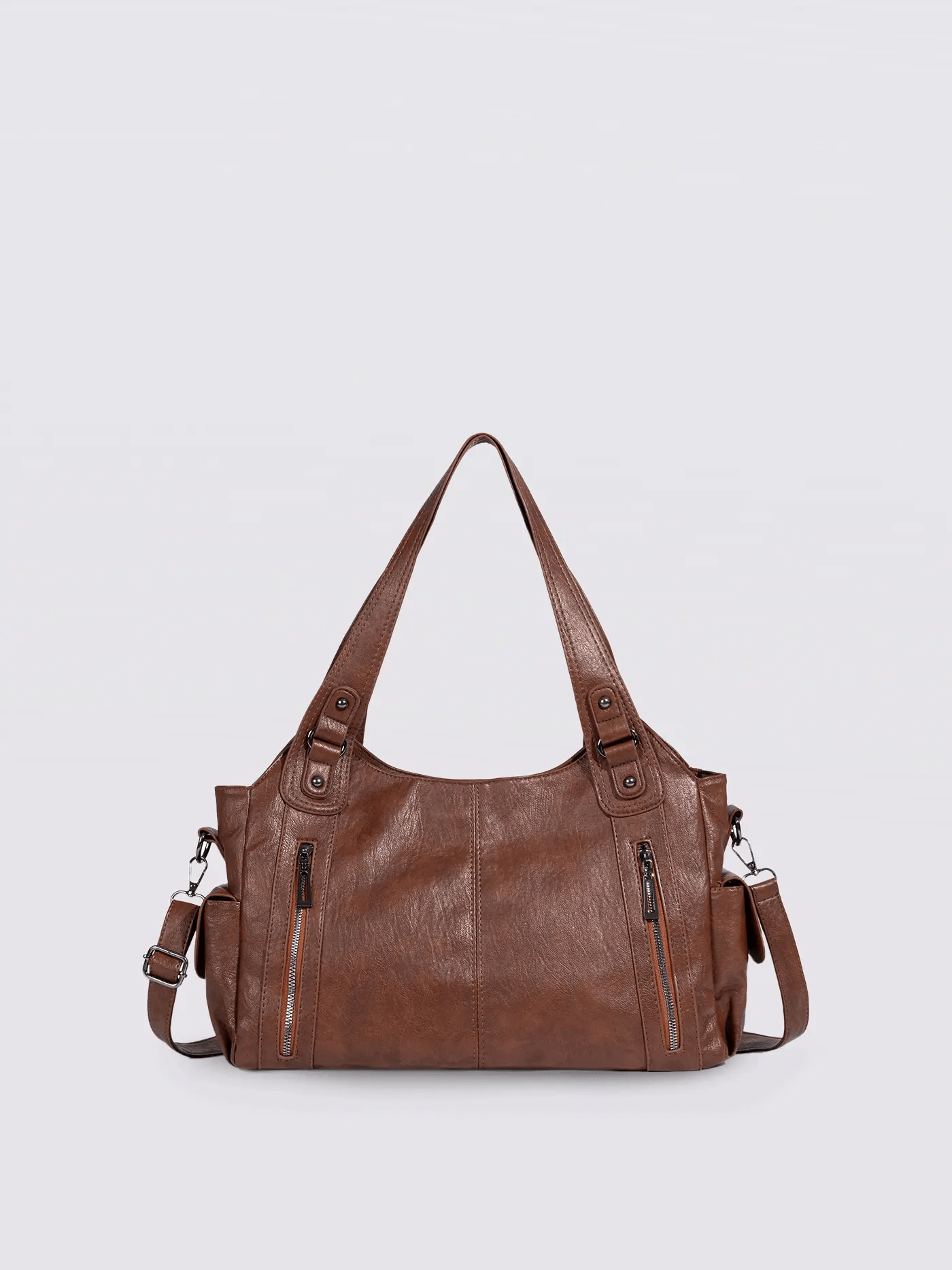 Extra-large capacity vintage-style shoulder bag