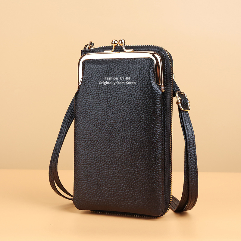 Stylish solid color crossbody phone bag- B0102
