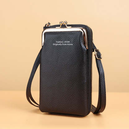 Stylish solid color crossbody phone bag- B0102