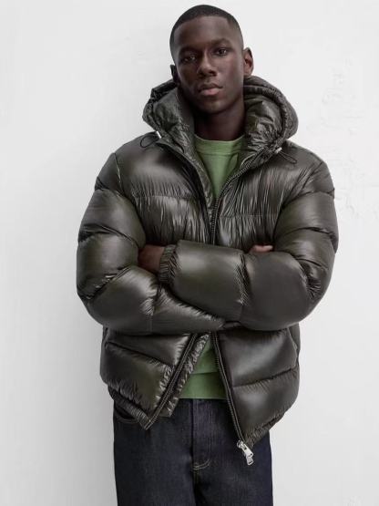 Solid color high-end puffer jacket - C0348