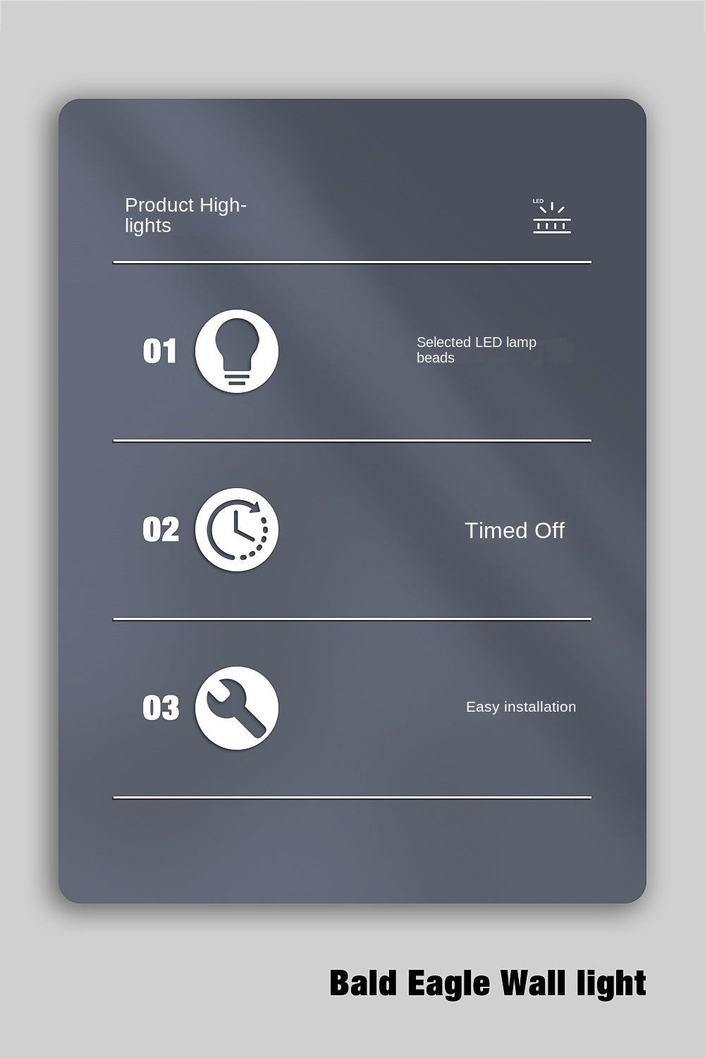 Eagle Rechargeable Wall Lamp
