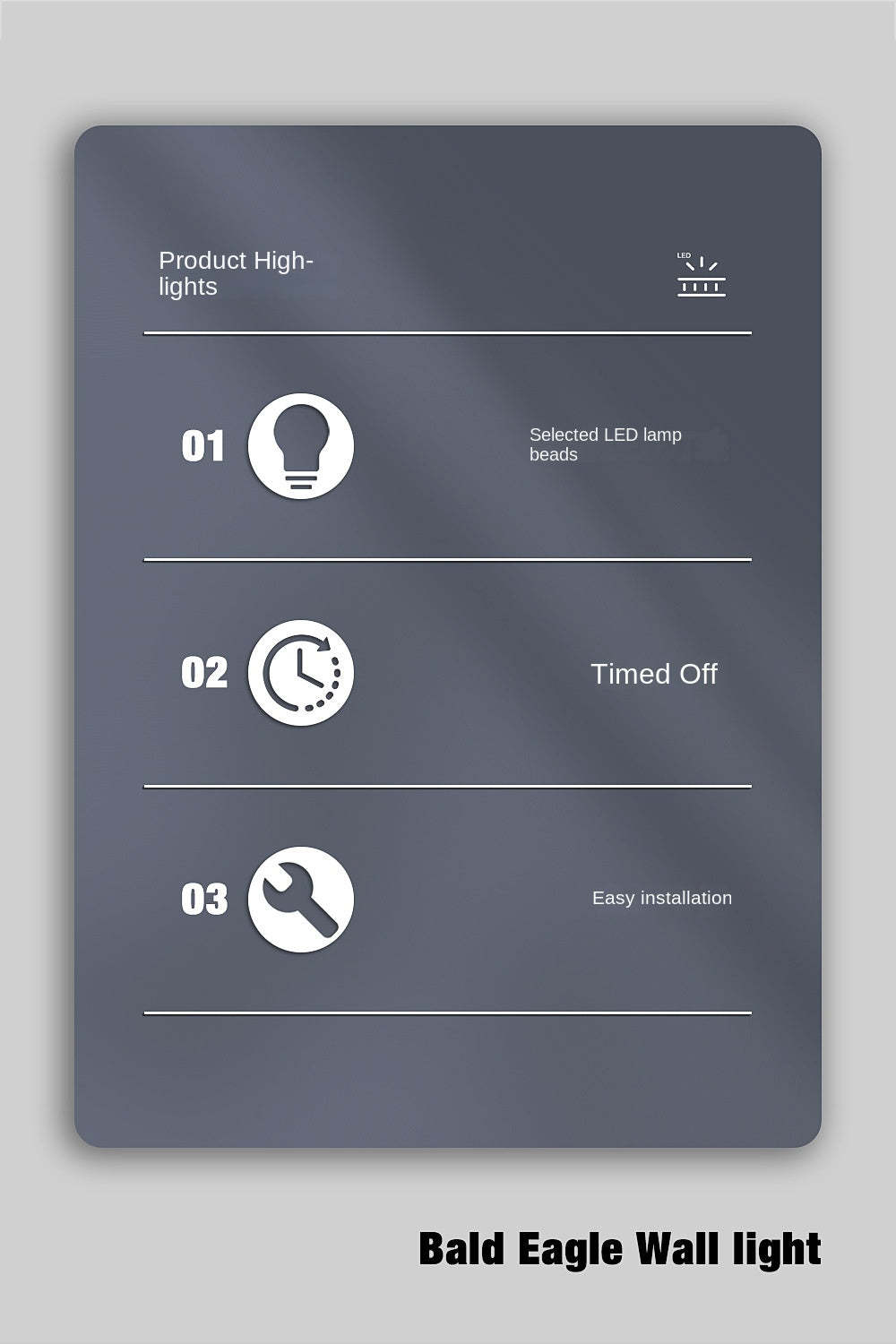 Eagle Rechargeable Wall Lamp