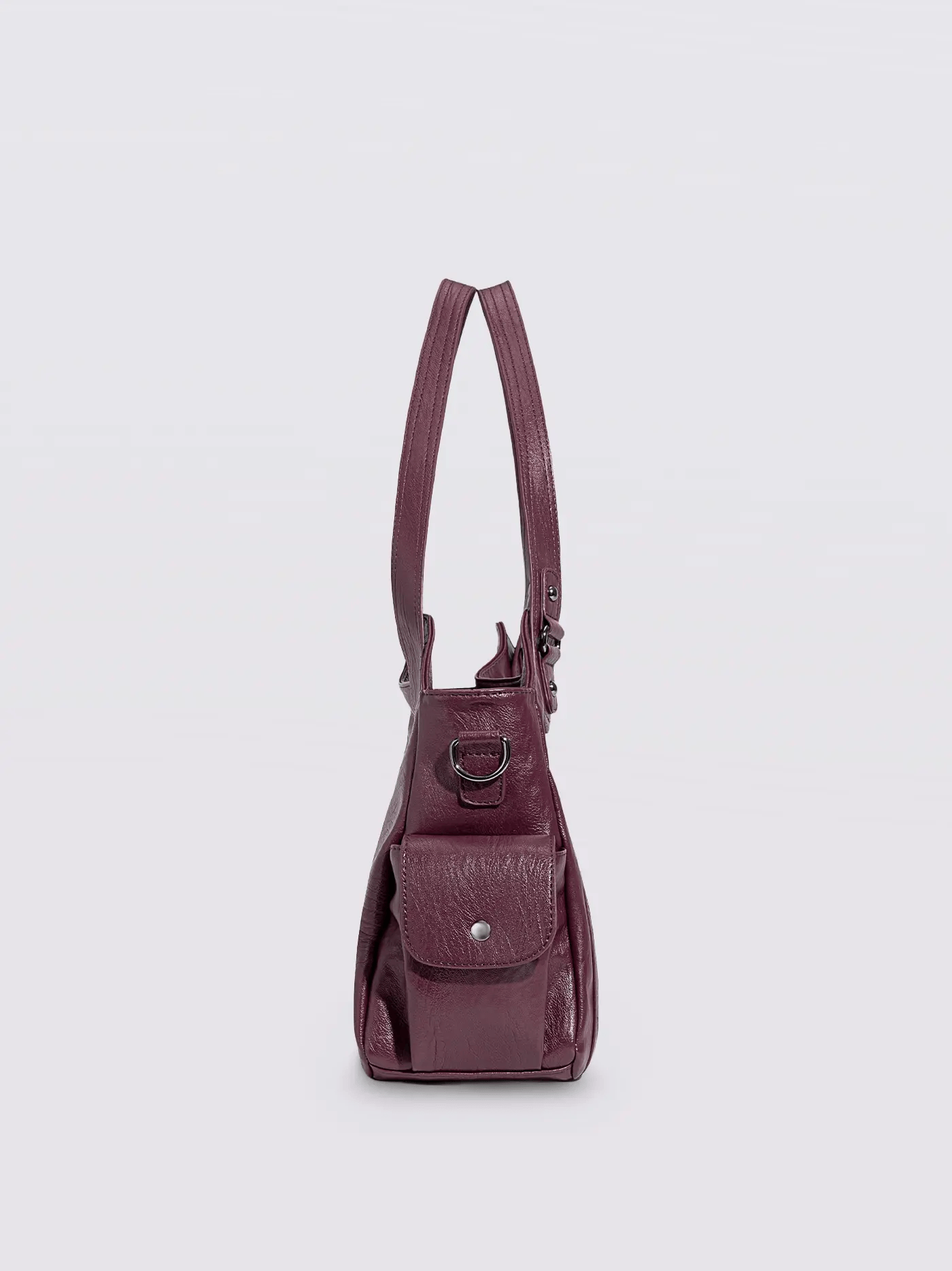 Extra-large capacity vintage-style shoulder bag
