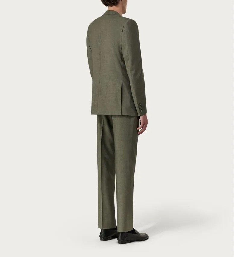 Abito verde in pura lana