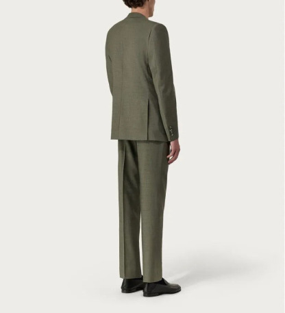 Abito verde in pura lana