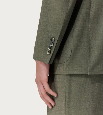 Abito verde in pura lana