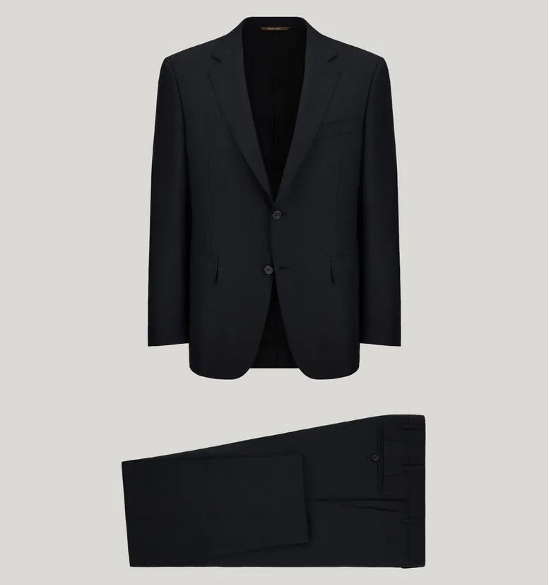 Abito di lana blu scuro