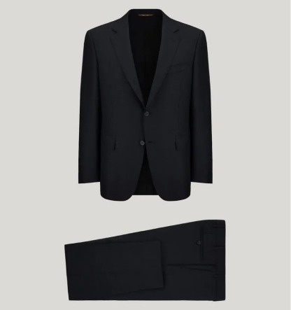 Abito di lana blu scuro