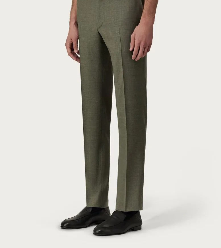 Abito verde in pura lana