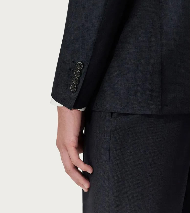 Abito di lana blu scuro