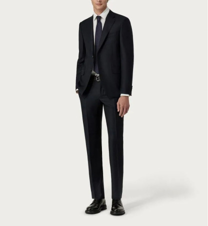 Abito di lana blu scuro