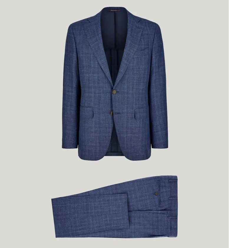 Completo di lana azzurro cielo