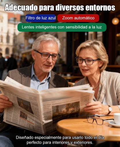 Gafas transparentes de estilo minimalista con protección contra luz azul para vista cansada