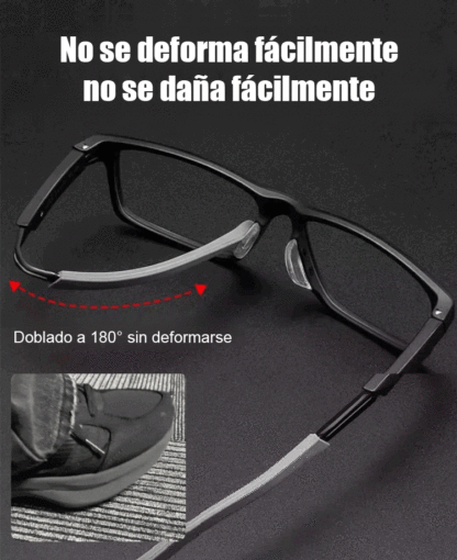 Gafas transparentes de estilo minimalista con protección contra luz azul para vista cansada