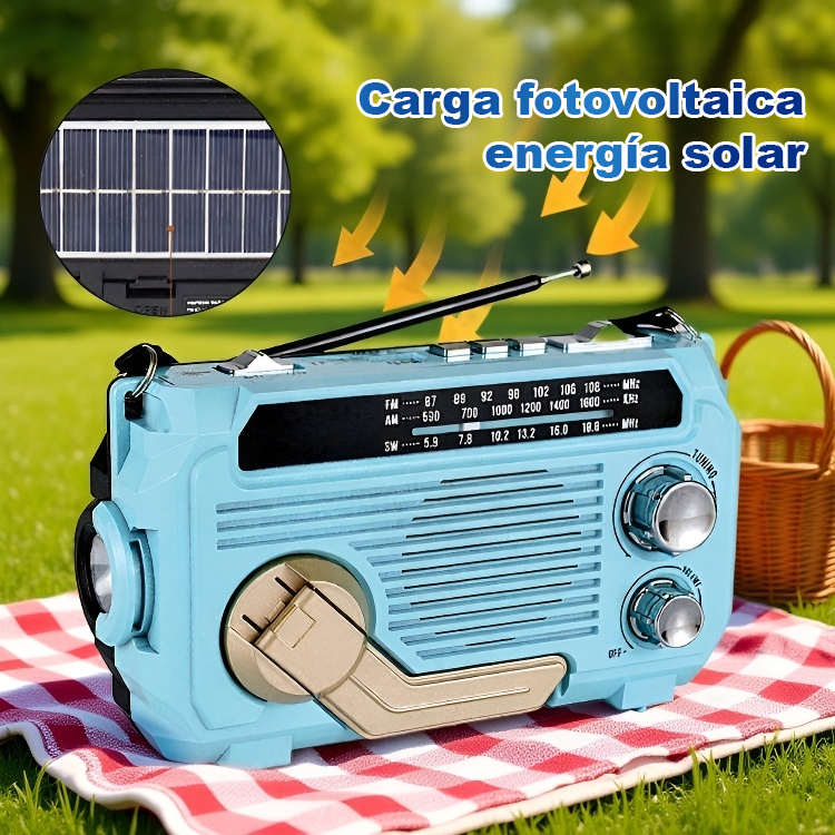 Radio de emergencia de manivela