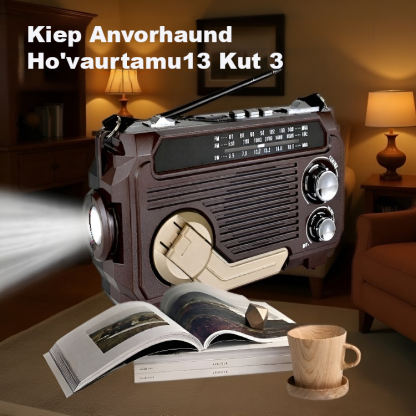 Radio de emergencia de manivela