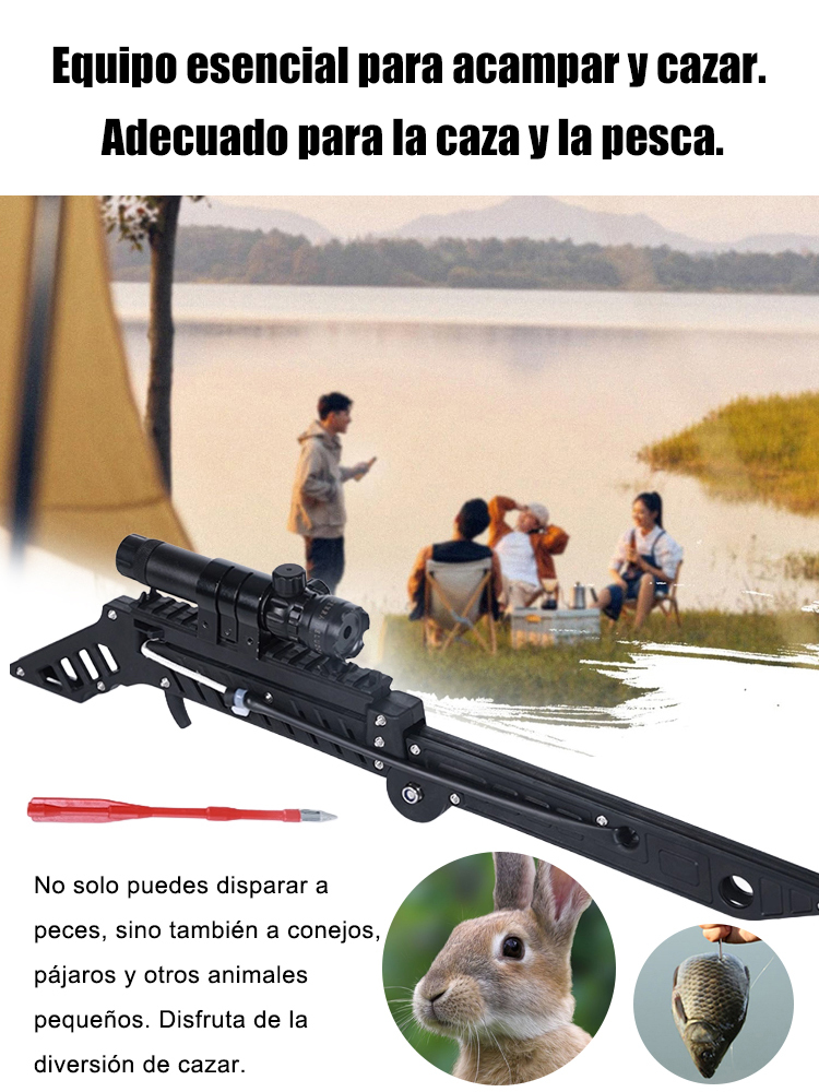 ¡Precisión de francotirador a 100 metros! Resortera guiada por láser. ✅ 100% garantía de calidad • 100% legal • Compra segura.