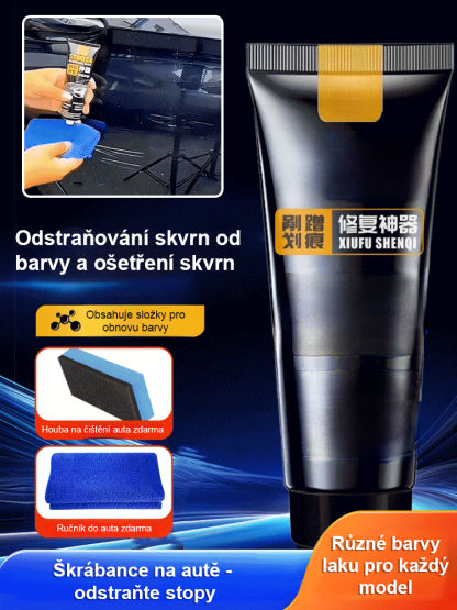 Čistící a leštící vosk na opravu škrábanců pro automobily