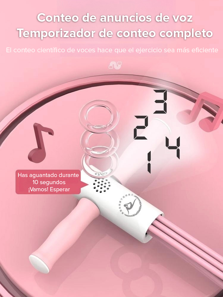 Banda de resistencia de pedal inteligente activada por voz IA para estirar y moldear