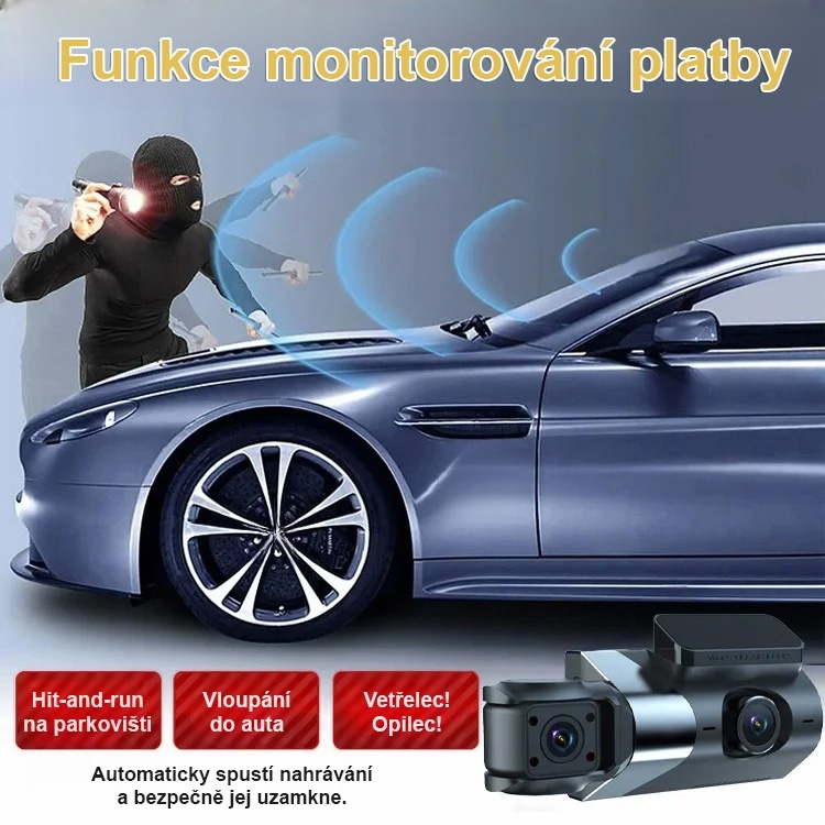 ✨Záruka bezpečného cestování: trojitý HD WiFi záznamník jízdy🏆