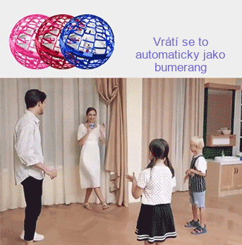 🪀Zábavný létající míč, který baví děti i dospělé, s automatickou rotací a nabíjením přes USB!