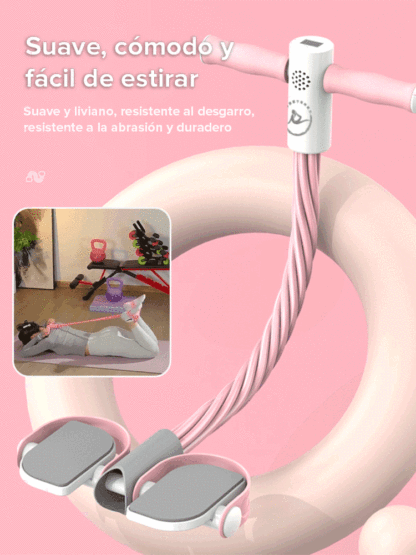 Banda de resistencia de pedal inteligente activada por voz IA para estirar y moldear