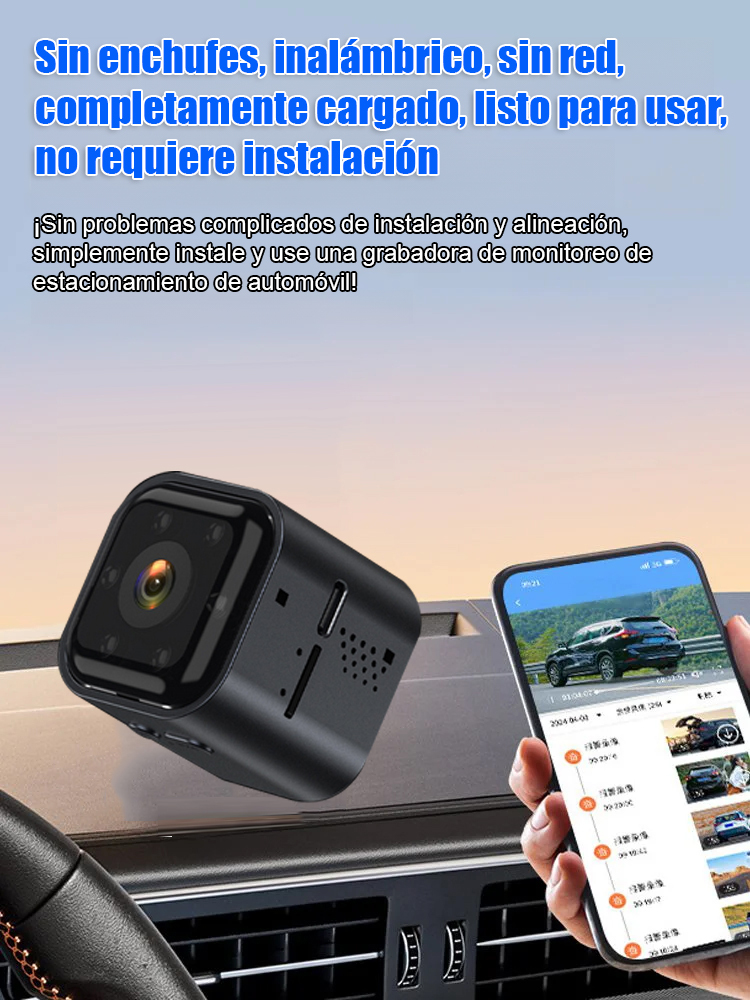 💰No necesitas Wi-Fi ni cables, y lo mejor: ¡nunca pagarás una cuota mensual! 🚀Cámara oculta inalámbrica en alta definición.