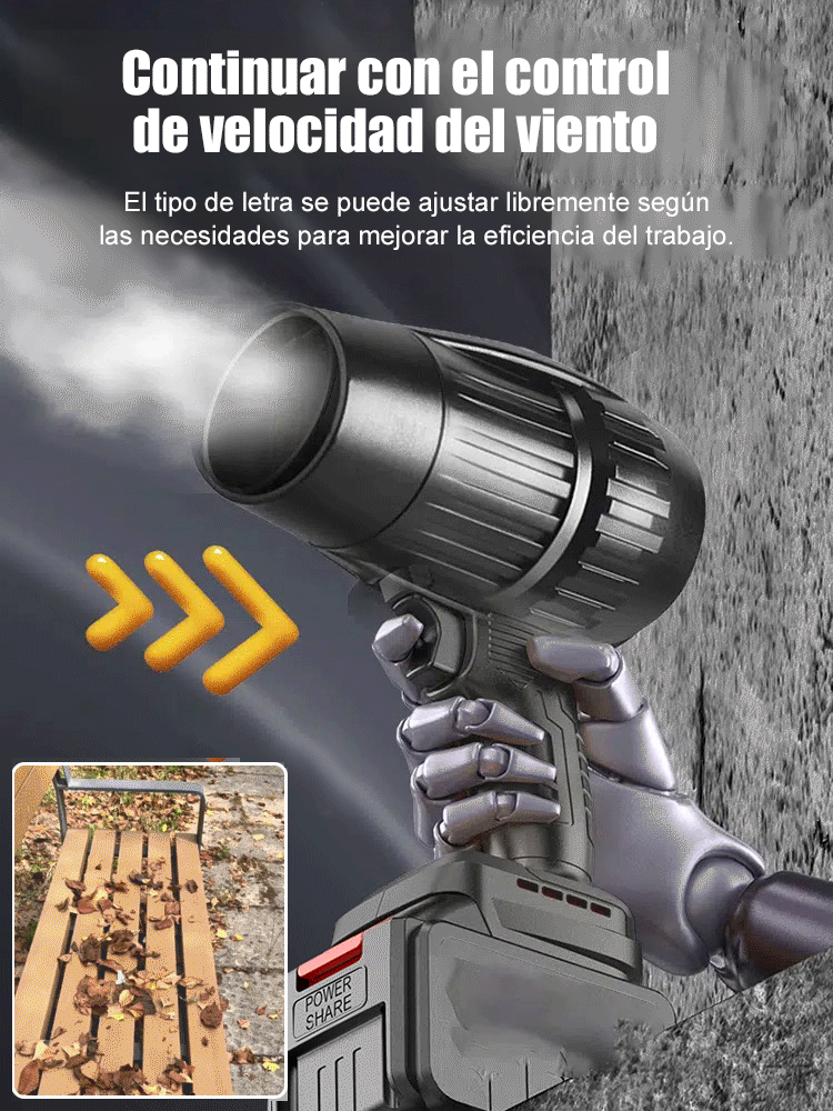 El TurboLithium Pro 9000. 【Clase Industrial】 Soplador Inalámbrico de Alto Rendimiento.