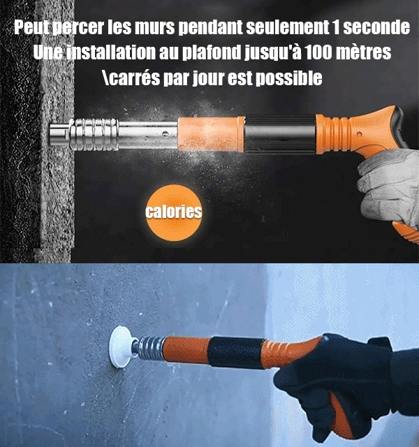 【Outil le plus populaire au Salon de la décoration intérieure de Paris】Pistolet à clous silencieux