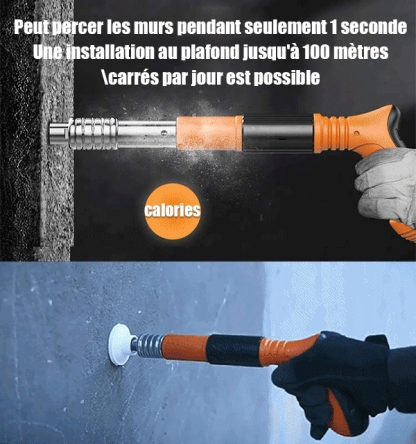 【Outil le plus populaire au Salon de la décoration intérieure de Paris】Pistolet à clous silencieux