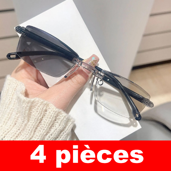 【Recommandé par les meilleurs ophtalmologistes】Lunettes à zoom intelligent et photochromiques