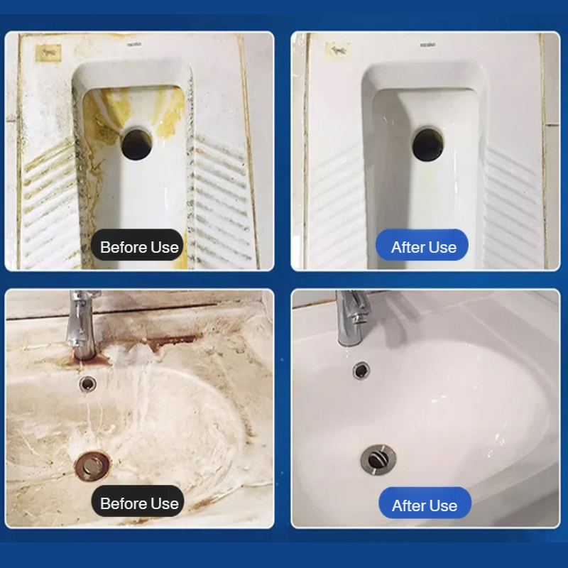 Household bathroom cleaning brush disposable set