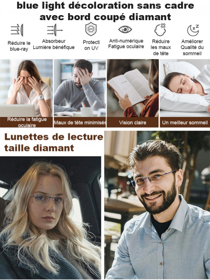 【Recommandé par les ophtalmologistes】Lunettes intelligentes anti-lumière bleue à zoom et teinte ajustables