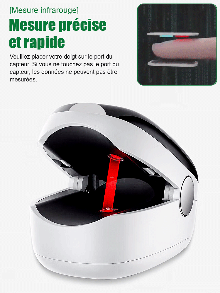 【Développé par un hôpital de pointe】Oxymètre de pouls à pince.