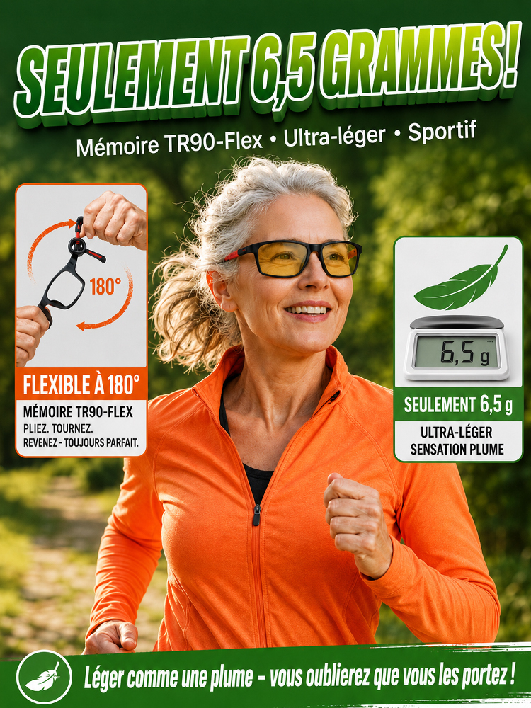 【Recommandé par les ophtalmologistes】Lunettes adaptatives photochromiques – pour toutes corrections