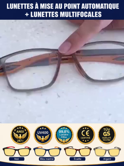 【Recommandé par les ophtalmologistes】Lunettes adaptatives photochromiques – pour toutes corrections