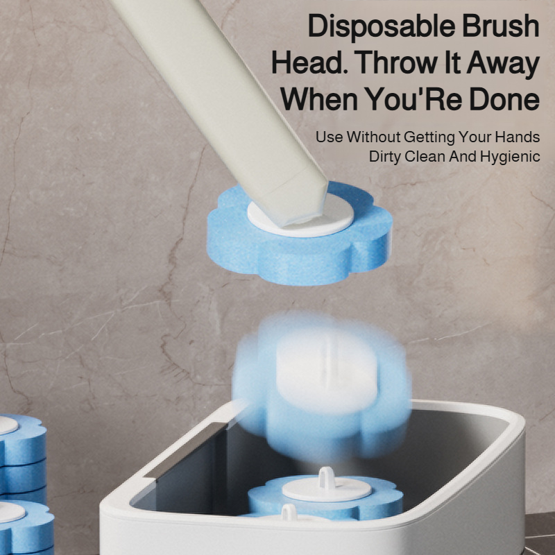 Household bathroom cleaning brush disposable set