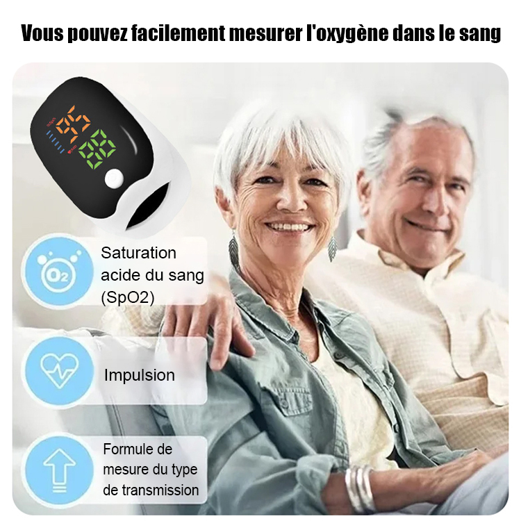 Moniteur domestique à pince pour les doigts