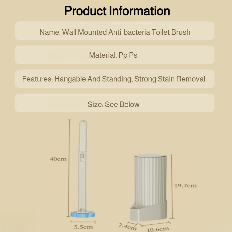 Household bathroom cleaning brush disposable set