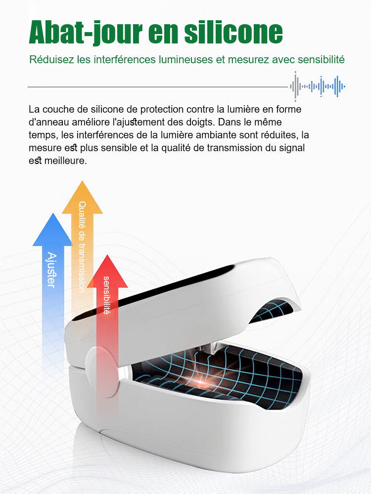 【Développé par un hôpital de pointe】Oxymètre de pouls à pince.
