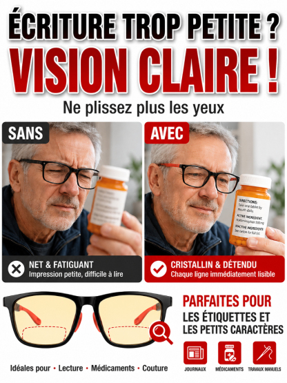 【Recommandé par les ophtalmologistes】Lunettes adaptatives photochromiques – pour toutes corrections