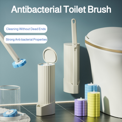 Household bathroom cleaning brush disposable set