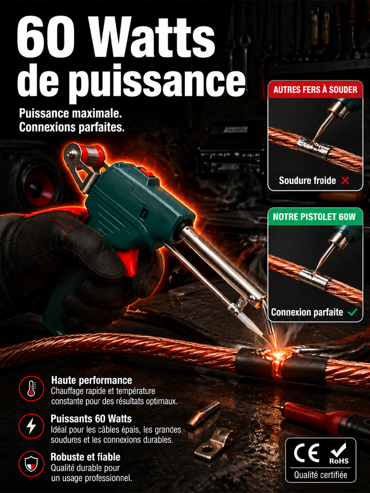 Série de pistolets à souder multifonctionnels avec fusible