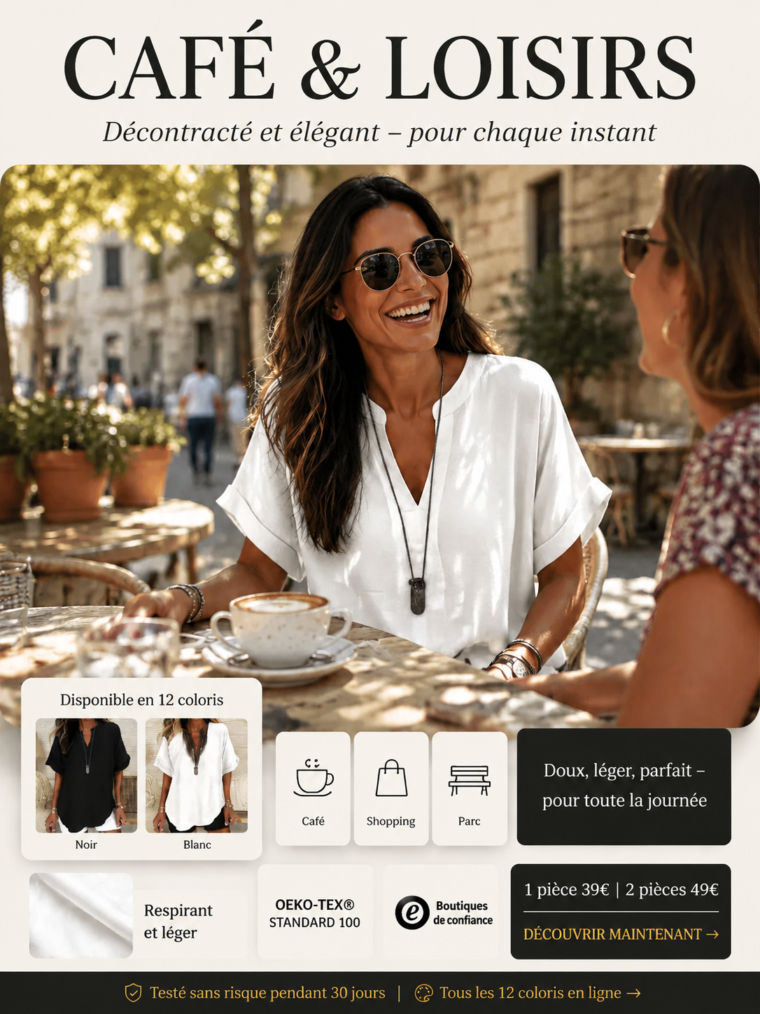 [Silhouette -5kg en 3 secondes] L’exclusive blouse en satin de Milan avec décolleté en V