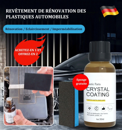 【Utilisé par des ateliers automobiles professionnels comme Feu Vert】Revêtement de rénovation pour plastiques automobiles