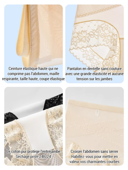 【Recommandée par les gynécologues】Culotte gainante antibactérienne 7A