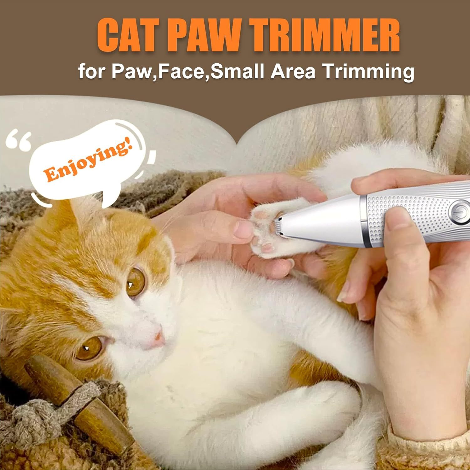 MarvelPaws Pet Grooming Clippers Kit with Paw Trimmer| 3 in 1 Electric Pet Hair Trimmer Supplies for Thick Matted Hair, Heavy Coat Butt Shaver